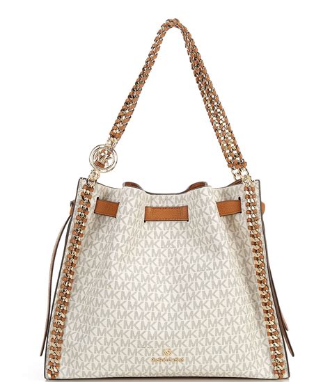 michael kors mina handbag|mina large chain shoulder bag.